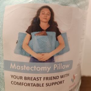Zomaple Mastectomy Pillow - Post Surgery Pillow, Mastectomy Recovery Aqua NEW